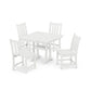 POLYWOOD  Traditional Garden 5-Piece Farmhouse Trestle Dining Set FREE SHIPPING