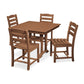 POLYWOOD La Casa Café 5-Piece Farmhouse Trestle Side Chair Dining Set FREE SHIPPING