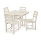 POLYWOOD La Casa Café 5-Piece Farmhouse Trestle Side Chair Dining Set FREE SHIPPING