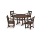 POLYWOOD Chippendale 5-Piece Nautical Trestle Dining Arm Chair Set FREE SHIPPING