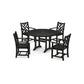 POLYWOOD Chippendale 5-Piece Nautical Trestle Dining Arm Chair Set FREE SHIPPING