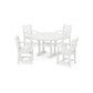 POLYWOOD Chippendale 5-Piece Nautical Trestle Dining Arm Chair Set FREE SHIPPING