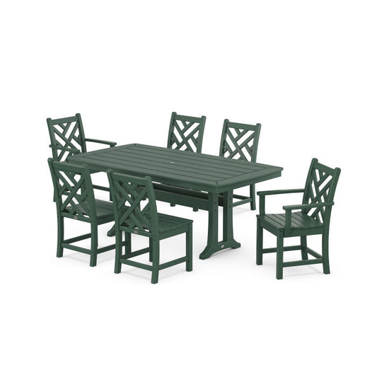 POLYWOOD - Chippendale 7-Piece Dining Set with Trestle Legs - FREE SHIPPING