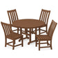 POLYWOOD Vineyard 5-Piece Round Farmhouse Side Chair Dining Set FREE SHIPPING