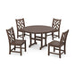 POLYWOOD Chippendale 5-Piece Round Farmhouse Side Chair Dining Set FREE SHIPPING
