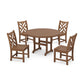 POLYWOOD Chippendale 5-Piece Round Farmhouse Side Chair Dining Set FREE SHIPPING