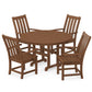 POLYWOOD           Vineyard 5-Piece Round Farmhouse Dining Set    FREE SHIPPING