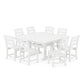 POLYWOOD Lakeside 9-Piece Farmhouse Trestle Dining Set FREE SHIPPING