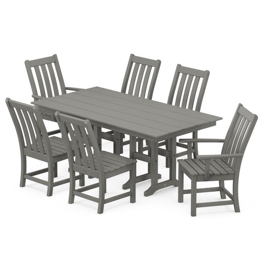 Polywood - Vineyard 7-Piece Farmhouse Dining Set - FREE SHIPPING