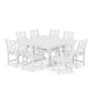POLYWOOD Chippendale 9-Piece Nautical Trestle Dining Set FREE SHIPPING