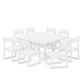 POLYWOOD EDGE 9-Piece Farmhouse Trestle Dining Set FREE SHIPPING