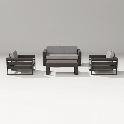 POLYWOOD LATITUDE 4-PIECE LOUNGE LOVESEAT SET FREE SHIPPING