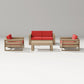 POLYWOOD LATITUDE 4-PIECE LOUNGE LOVESEAT SET FREE SHIPPING