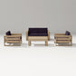 POLYWOOD LATITUDE 4-PIECE LOUNGE LOVESEAT SET FREE SHIPPING
