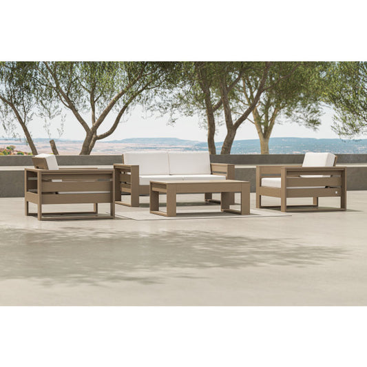 POLYWOOD LATITUDE 4-PIECE LOUNGE LOVESEAT SET FREE SHIPPING