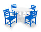 Polywood - La Casa Café 5-Piece Round Farmhouse Dining Set - FREE SHIPPING