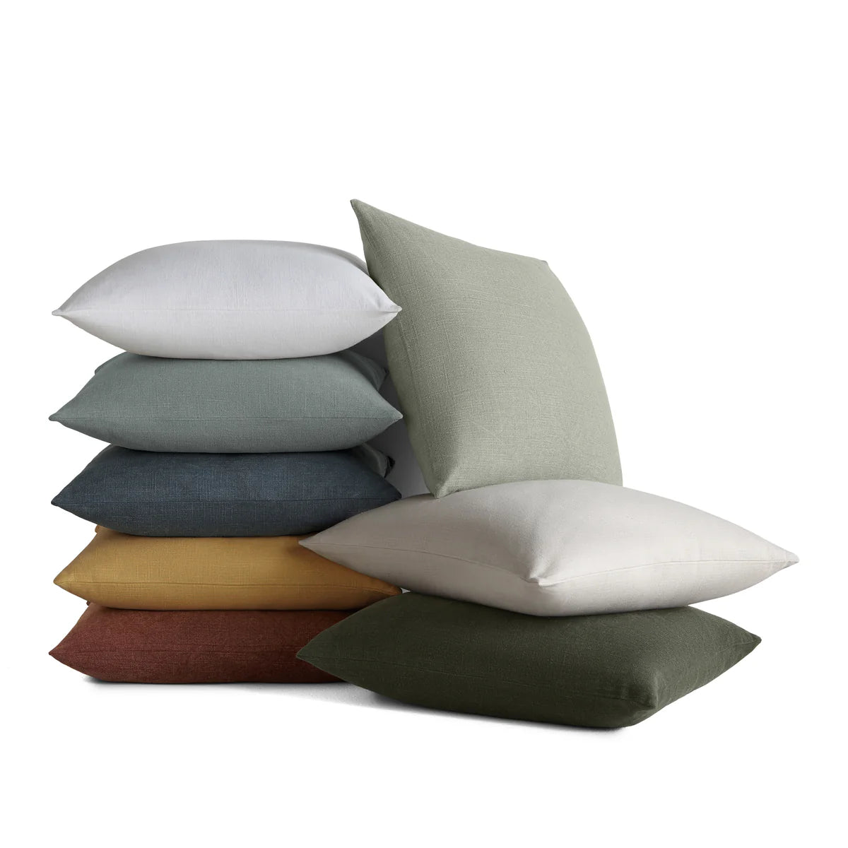 Stone Washed & Distressed Cotton Decor Throw Pillow Cover