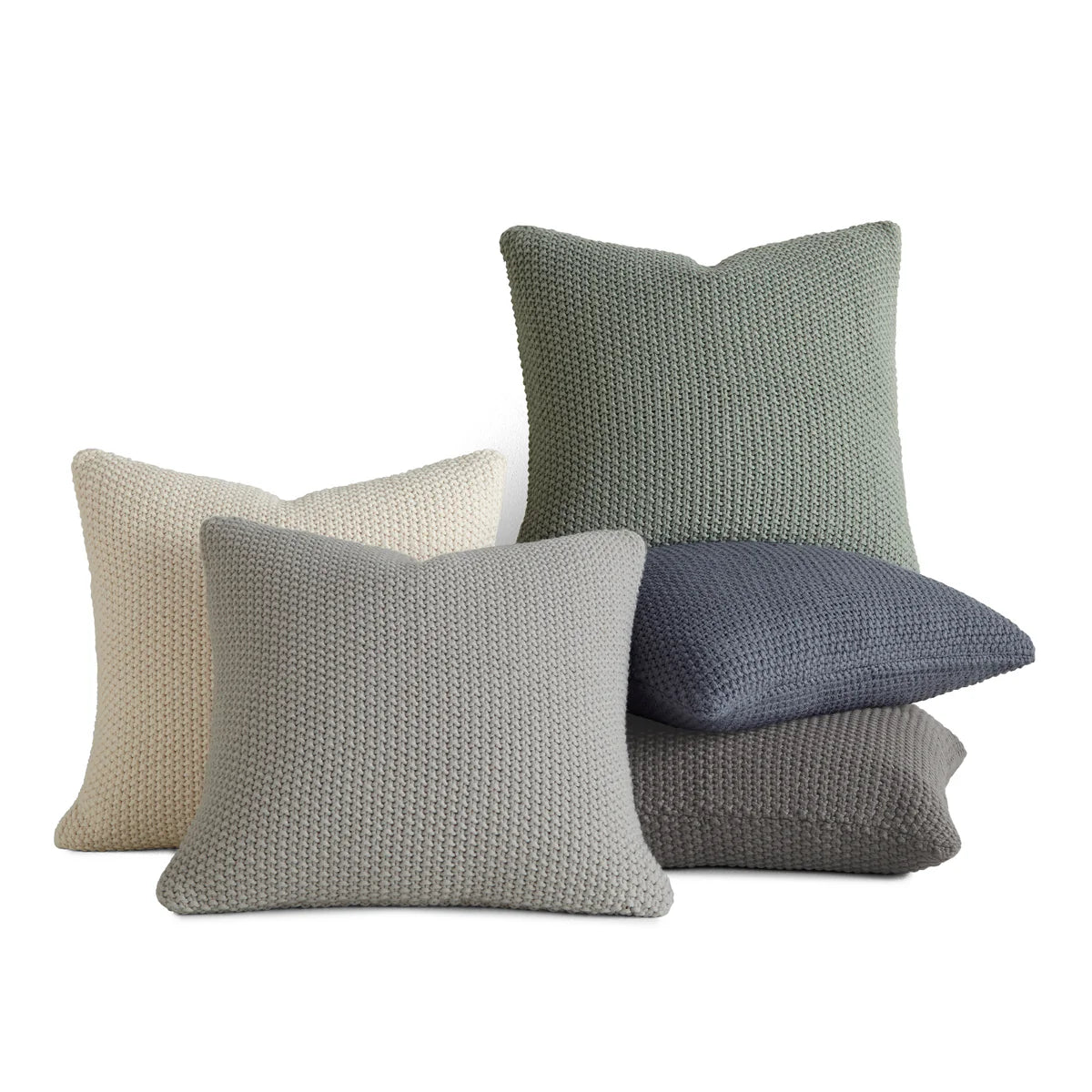 Seed Stitch Knit Acrylic Decor Throw Pillow Cover