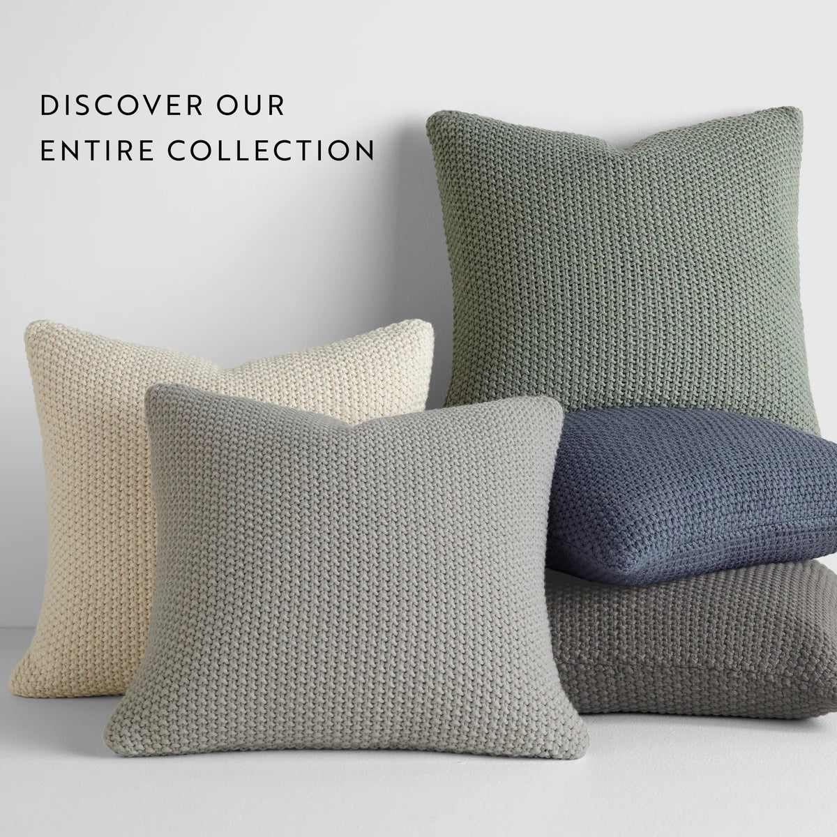 Seed Stitch Knit Acrylic Decor Throw Pillow Cover