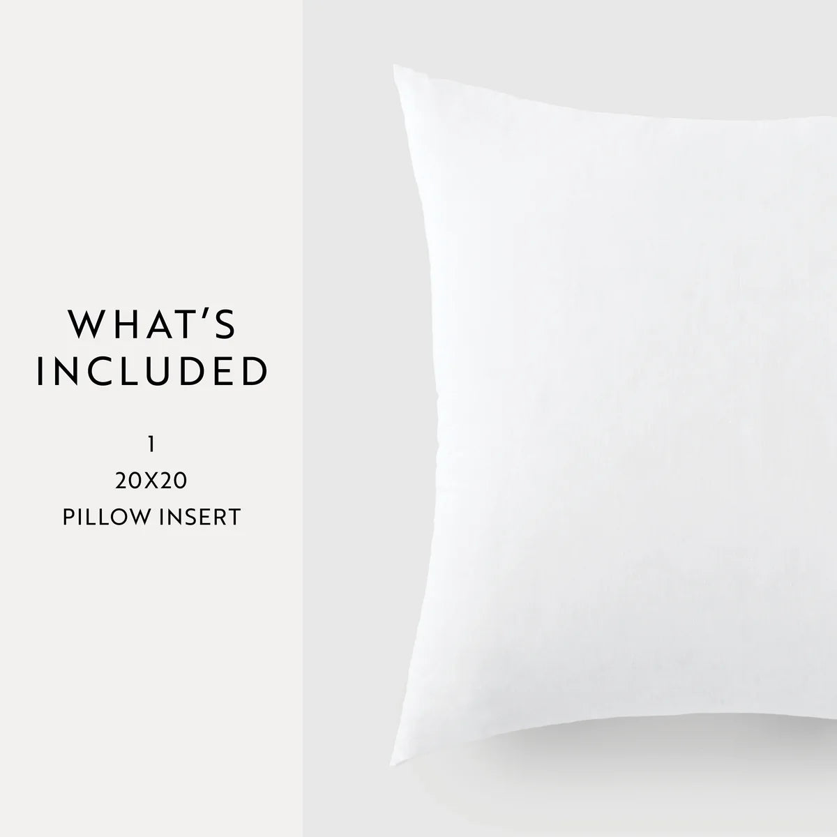 Cotton Decor Throw Pillow Insert with Polyester Fill