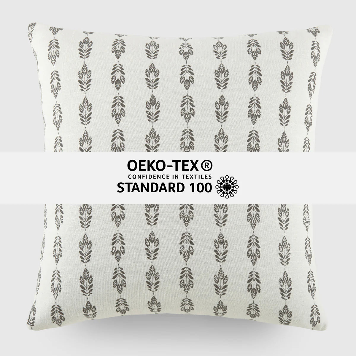 Folk Leaves Elegant Cotton Decor Throw Pillow Cover