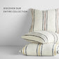 Framed Stripe Yarn-Dyed Cotton Decor Throw Pillow Cover
