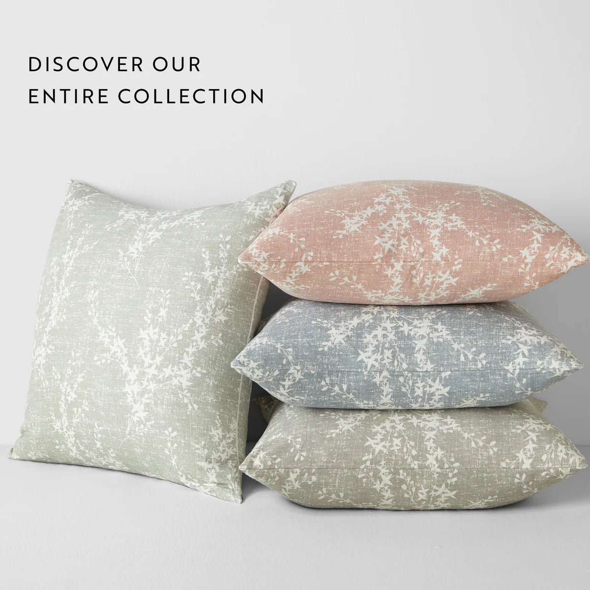 Willow Elegant Cotton Decor Throw Pillow Cover