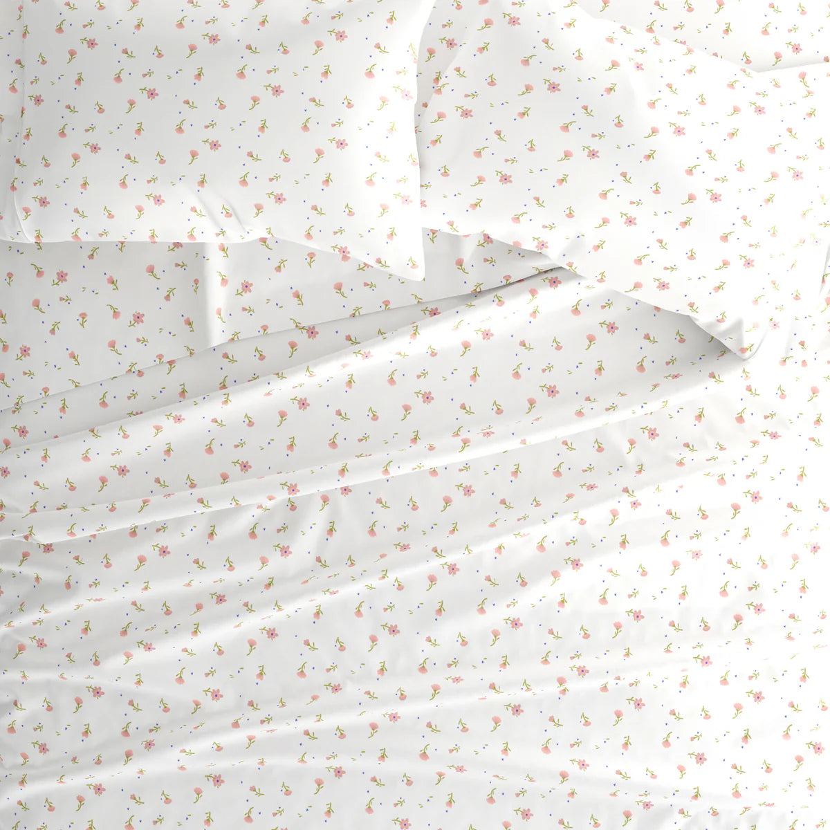 Soft Floral 4-Piece Patterned Sheet Set