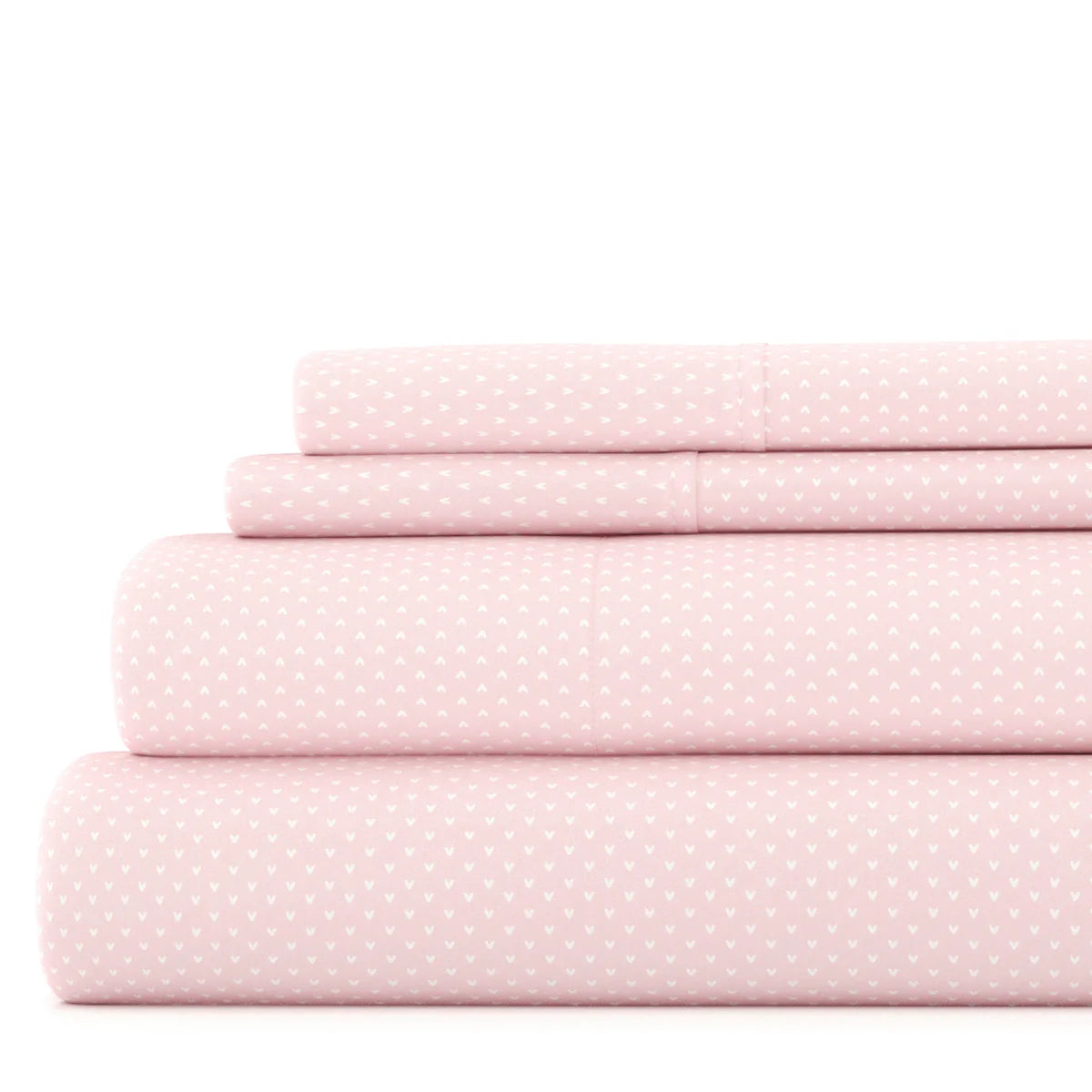 My Heart 4-Piece Patterned Sheet Set