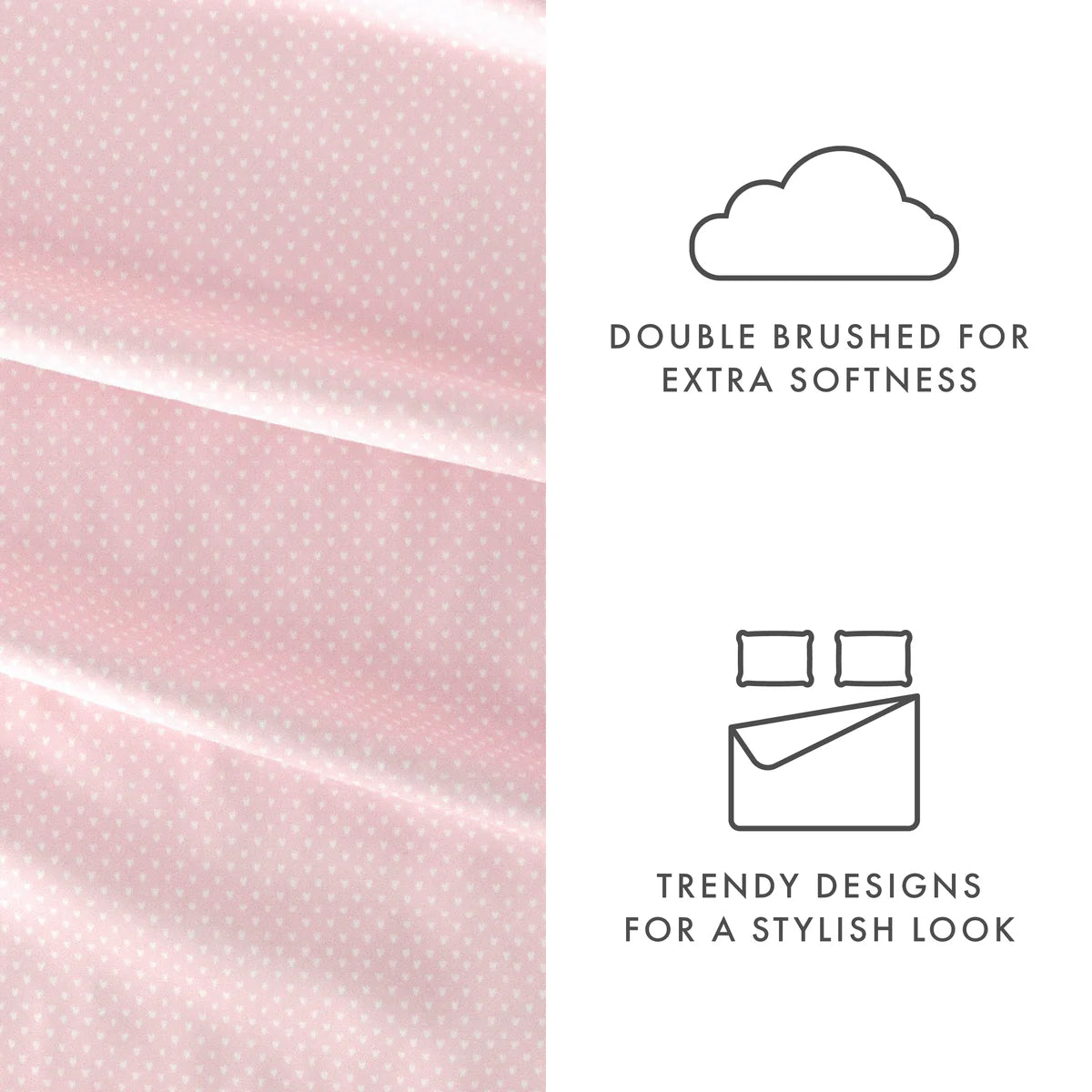 My Heart 4-Piece Patterned Sheet Set