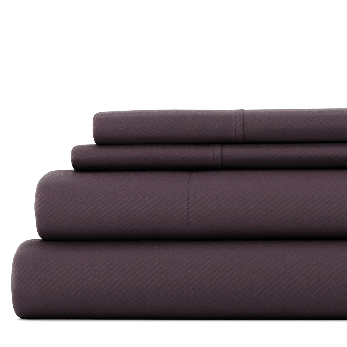 Chevron Embossed 4-Piece Sheet Set