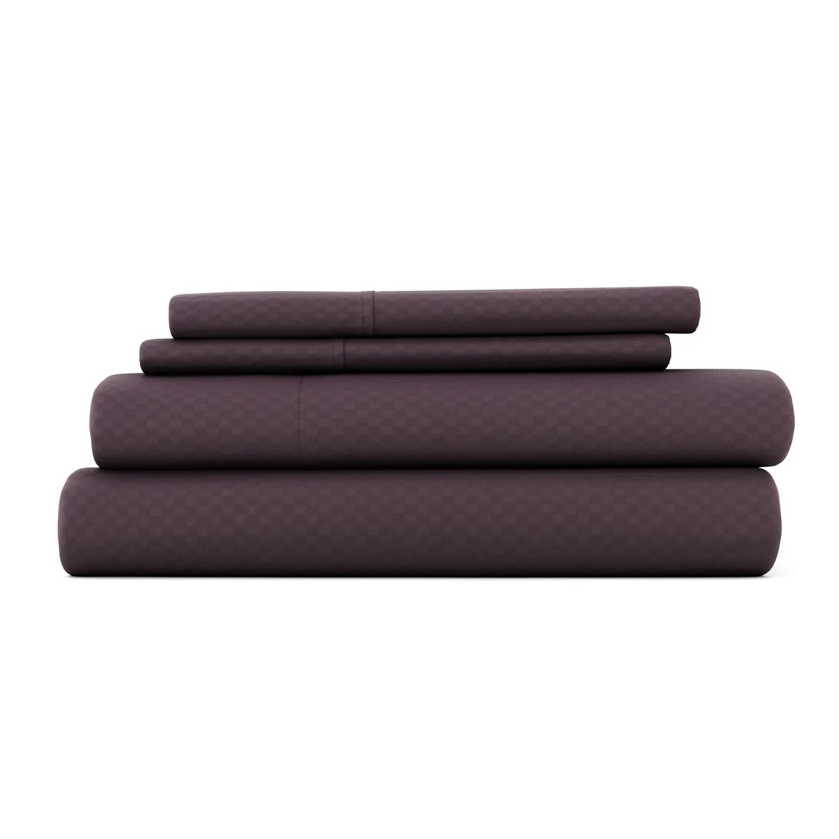 Checkered Embossed 4-Piece Sheet Set