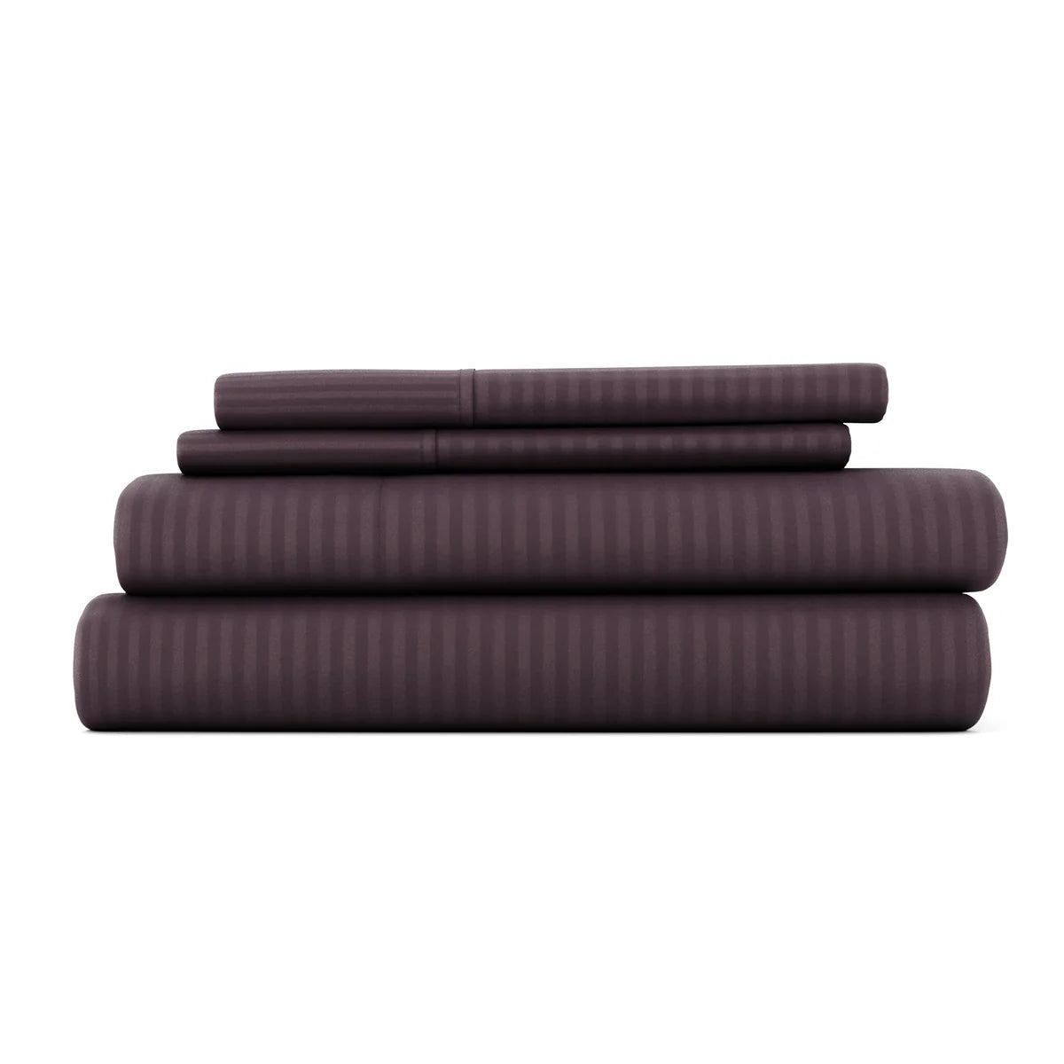 Stripes Embossed 4-Piece Sheet Set