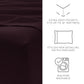 6-Piece Double Brushed Solid Sheet Set
