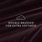 6-Piece Double Brushed Solid Sheet Set