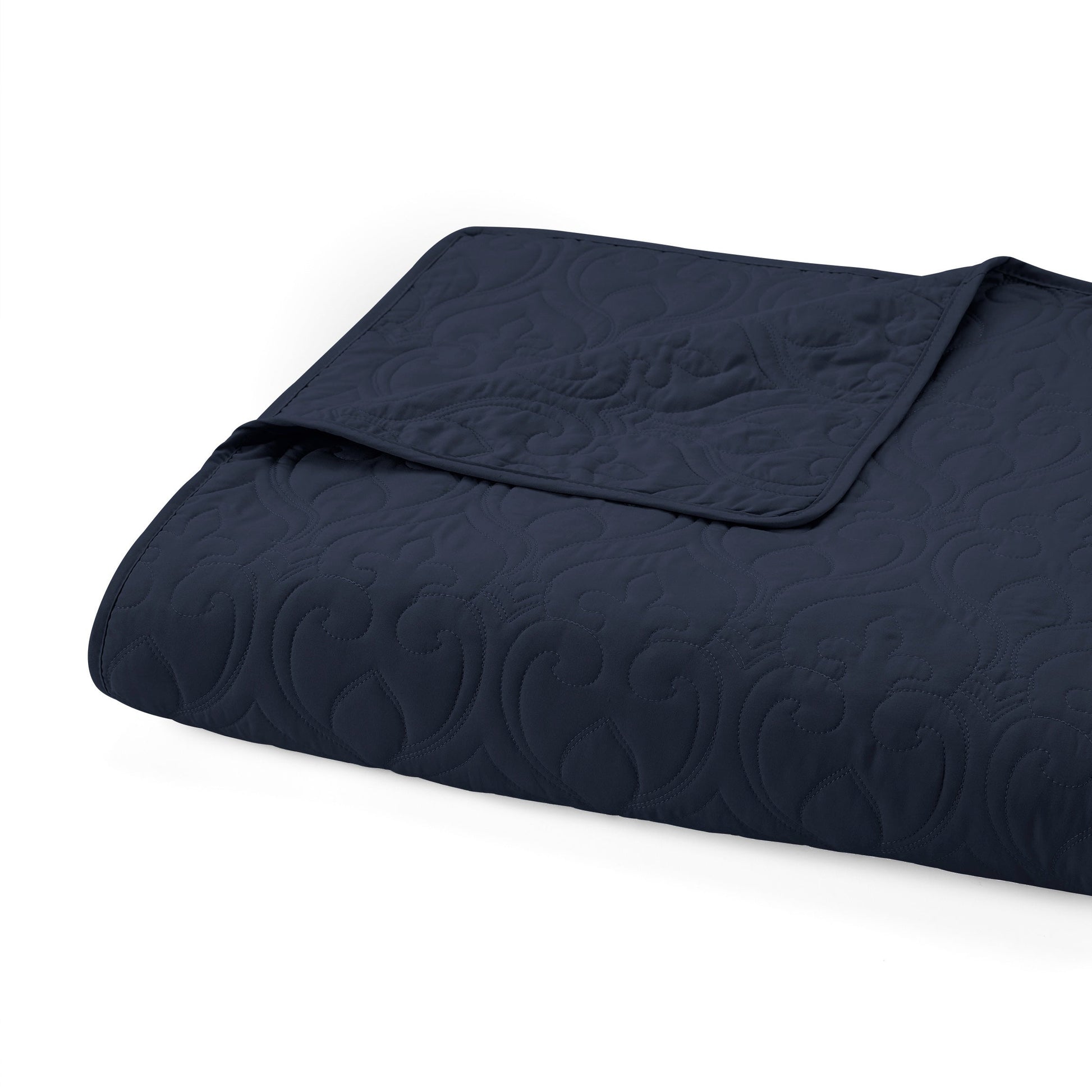 Lightweight Damask Quilted Coverlet Set