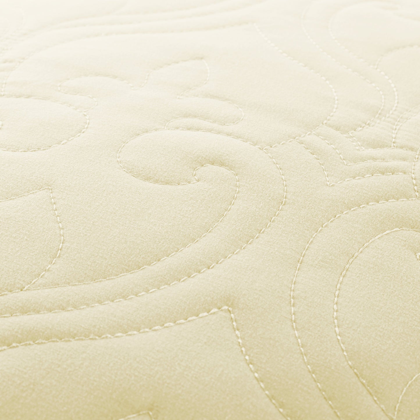 Lightweight Damask Quilted Coverlet Set