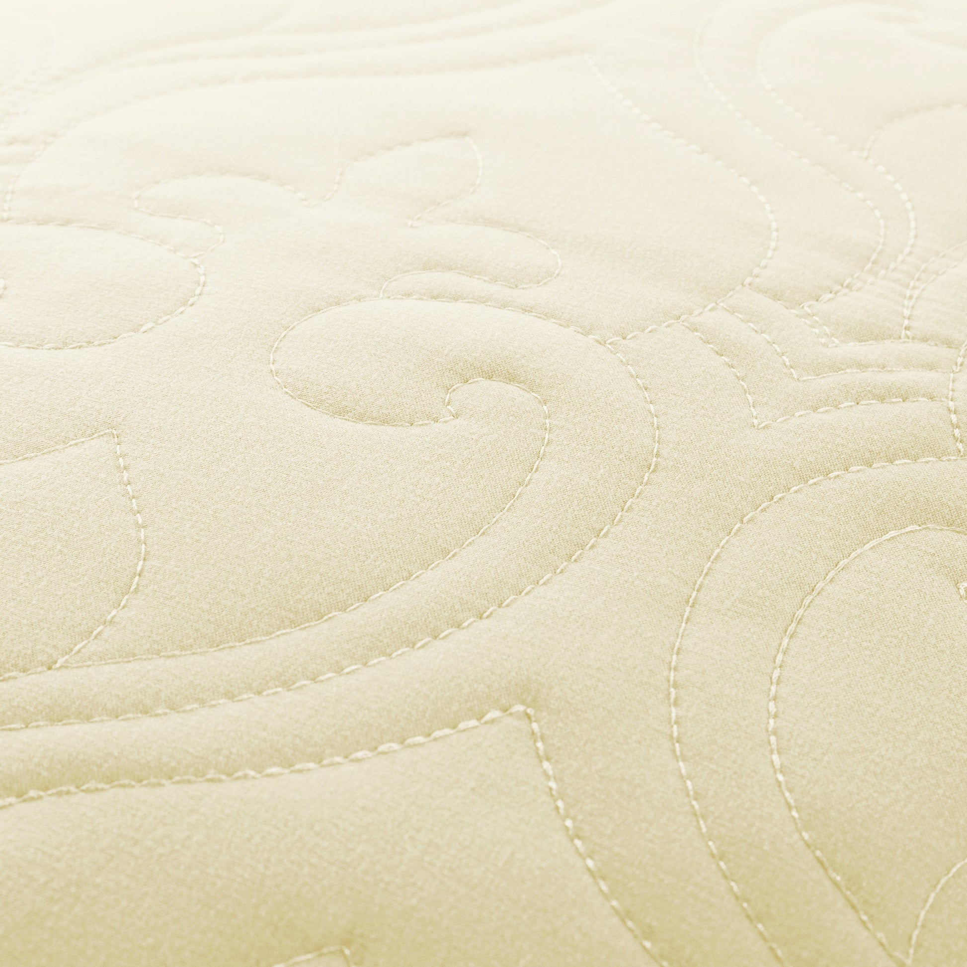 Lightweight Damask Quilted Coverlet Set