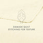 Lightweight Damask Quilted Coverlet Set