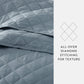 Lightweight Diamond Stitch Quilted Coverlet Set