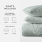 Lightweight Diamond Stitch Quilted Coverlet Set