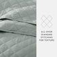 Lightweight Diamond Stitch Quilted Coverlet Set
