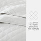 Lightweight Diamond Stitch Quilted Coverlet Set