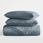 Lightweight Floral Stitch Quilted Coverlet Set