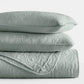Lightweight Floral Stitch Quilted Coverlet Set