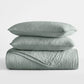 Lightweight Floral Stitch Quilted Coverlet Set