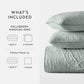 Lightweight Floral Stitch Quilted Coverlet Set