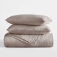 Lightweight Floral Stitch Quilted Coverlet Set