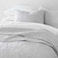 Lightweight Floral Stitch Quilted Coverlet Set