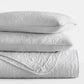 Lightweight Floral Stitch Quilted Coverlet Set
